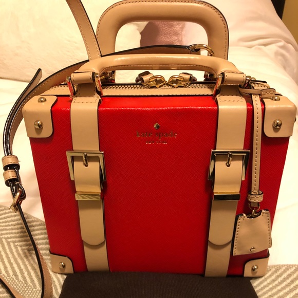 kate spade Handbags - Kate Spade Red Handbag Luggage style
